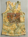 "Montana Panic" Ladies Racer Back Tank Top- Hand Dyed