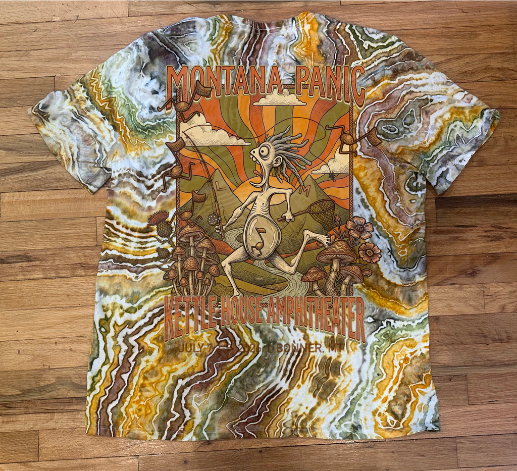 Custom Hand Dyed "Montana Panic" Short Sleeve