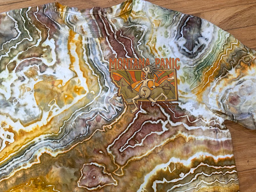 Custom Hand Dyed "Montana Panic" Short Sleeve